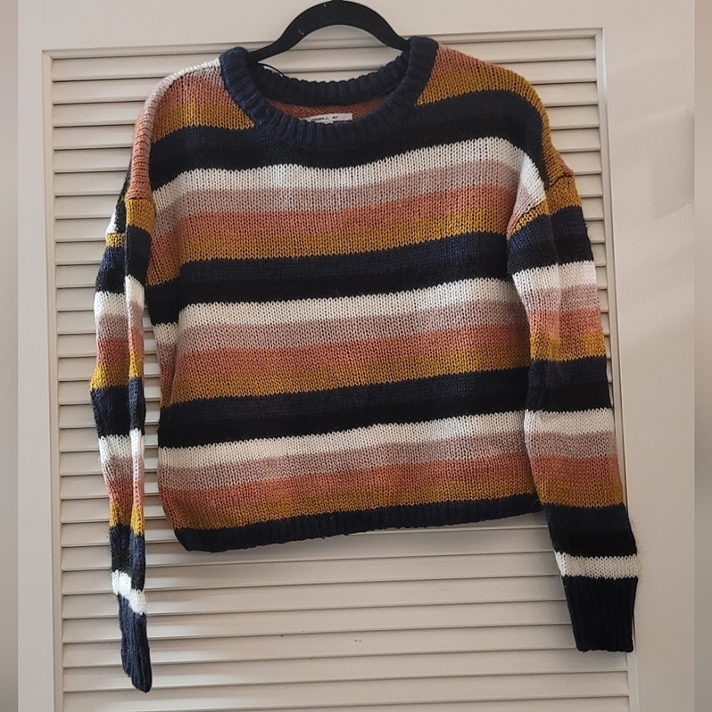 O'Neill - Striped Long-Sleeve Knit Sweater Top